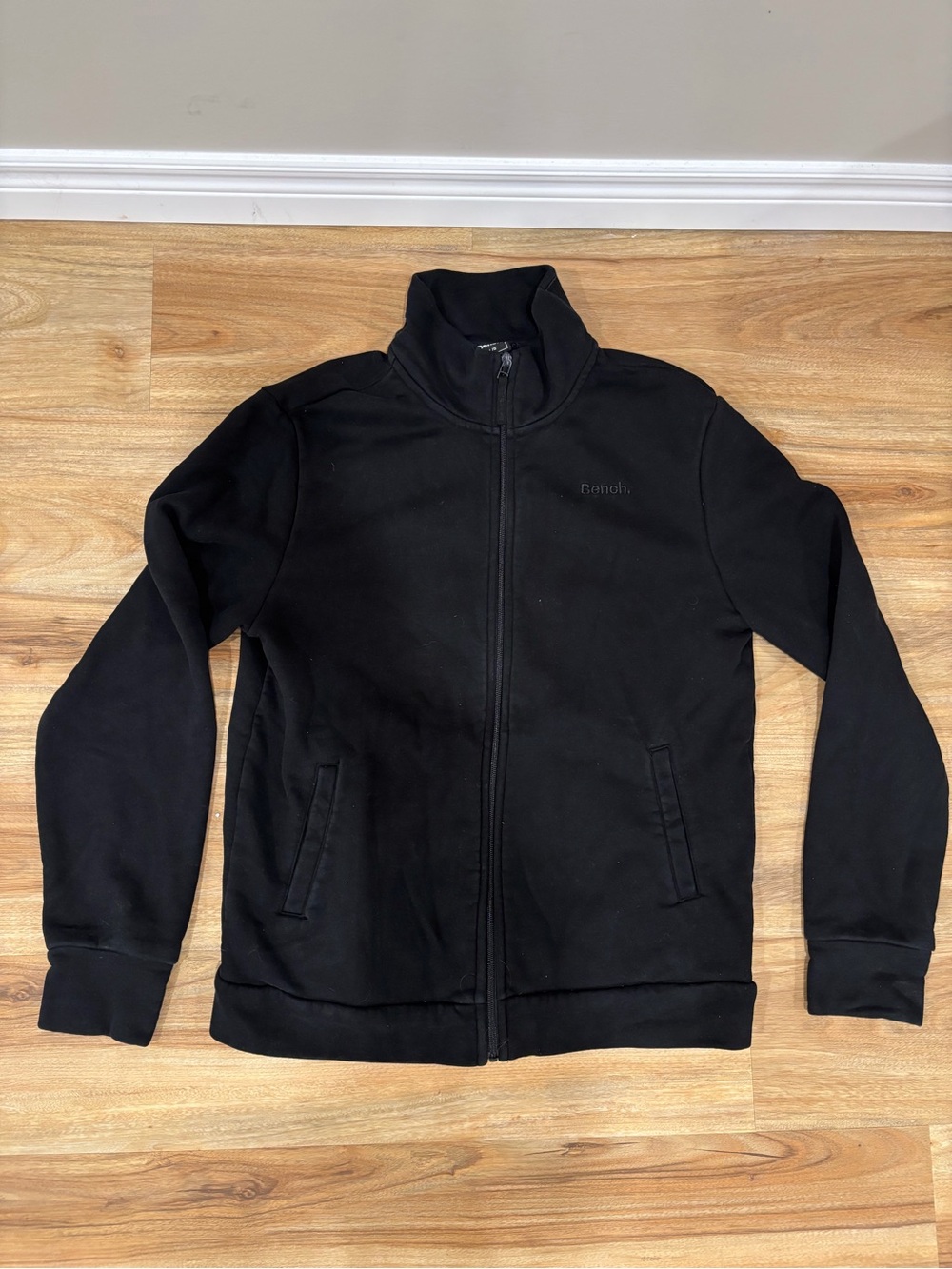Bench Black Full-Zip Men's Sweater